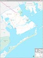 Calhoun, Tx Carrier Route Wall Map