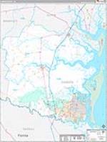 Camden, Ga Carrier Route Wall Map