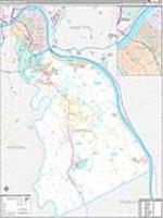 Campbell, Ky Carrier Route Wall Map