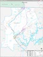 Campbell, Tn Carrier Route Wall Map