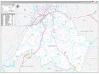 Campbell, Va Wall Map Zip Code