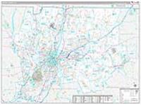 Capitol, Ct Carrier Route Wall Map