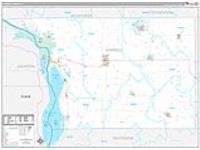 Carroll, Il Wall Map Zip Code