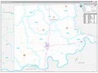 Carroll, Mo Carrier Route Wall Map