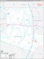 Carroll, Ms Carrier Route Wall Map