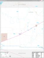 Carson, Tx Carrier Route Wall Map