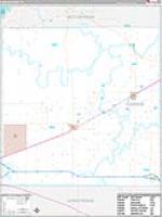 Carson, Tx Carrier Route Wall Map