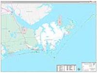 Carteret, Nc Carrier Route Wall Map