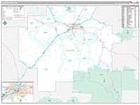 Cascade, Mt Carrier Route Wall Map