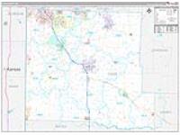 Cass, Mo Wall Map Zip Code