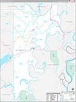 Catahoula Parish (), La Carrier Route Wall Map
