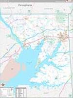 Cecil, Md Carrier Route Wall Map