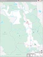 Chaffee, Co Carrier Route Wall Map