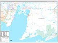 Chambers, Tx Carrier Route Wall Map