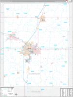 Champaign County, IL Zip Code Wall Map Basic Style by MarketMAPS - MapSales