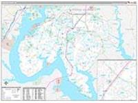 Charles, Md Carrier Route Wall Map