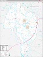 Charlotte, Va Carrier Route Wall Map
