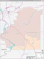 Chattahoochee, Ga Carrier Route Wall Map