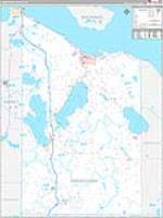 Cheboygan, Mi Carrier Route Wall Map