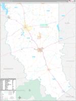 Cherokee, Tx Wall Map
