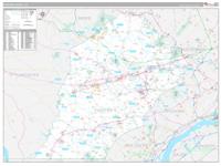 Chester, Pa Wall Map Zip Code