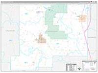 Chickasaw, Ms Carrier Route Wall Map