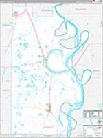 Chicot, Ar Carrier Route Wall Map