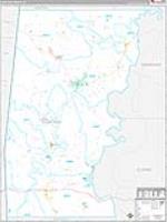 Choctaw, Al Carrier Route Wall Map