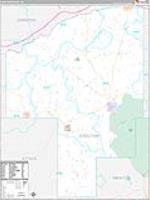 Choctaw, Ms Carrier Route Wall Map