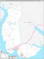 Chowan, Nc Carrier Route Wall Map