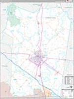 Christian, Ky Carrier Route Wall Map