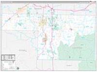 Christian, Mo Carrier Route Wall Map