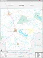 Claiborne Parish (), La Carrier Route Wall Map