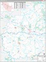 Clarion, Pa Carrier Route Wall Map