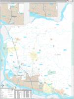 county clark map wa zip code wall premium style washington marketmaps maps