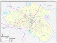 Clarke, Ga Carrier Route Wall Map