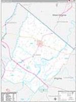 Clarke, Va Carrier Route Wall Map