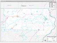 Clay, Ar Carrier Route Wall Map