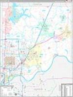 Clay, Mo Carrier Route Wall Map