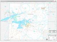Cleburne, Ar Carrier Route Wall Map