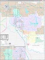 Cleveland, Ok Carrier Route Wall Map