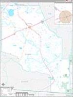 Clinch, Ga Carrier Route Wall Map