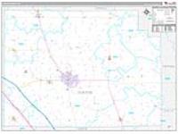 Clinton, In Carrier Route Wall Map