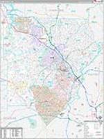 Cobb, Ga Carrier Route Wall Map