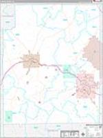 Coffee, Al Carrier Route Wall Map