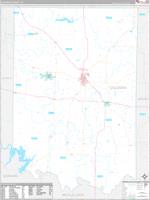 Coleman, Tx Carrier Route Wall Map