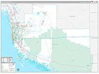 Collier, Fl Wall Map Zip Code