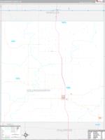 Collingsworth, Tx Carrier Route Wall Map