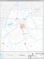 Columbia, Ar Carrier Route Wall Map