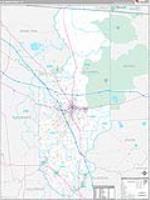 Columbia, Fl Carrier Route Wall Map